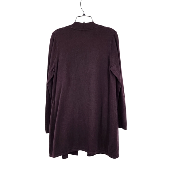 J.Jill Women's Cotton Blend Open Front Cardigan Sweater - M - Picture 4 of 5